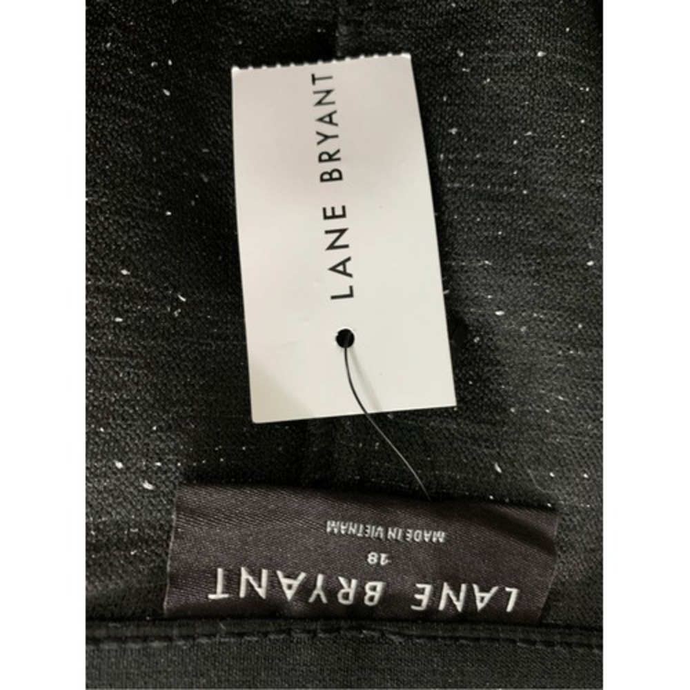 Brand New Lane Bryant Black Tweed Mini Skirt Womens Size 18 Office Career Event - Picture 10 of 16